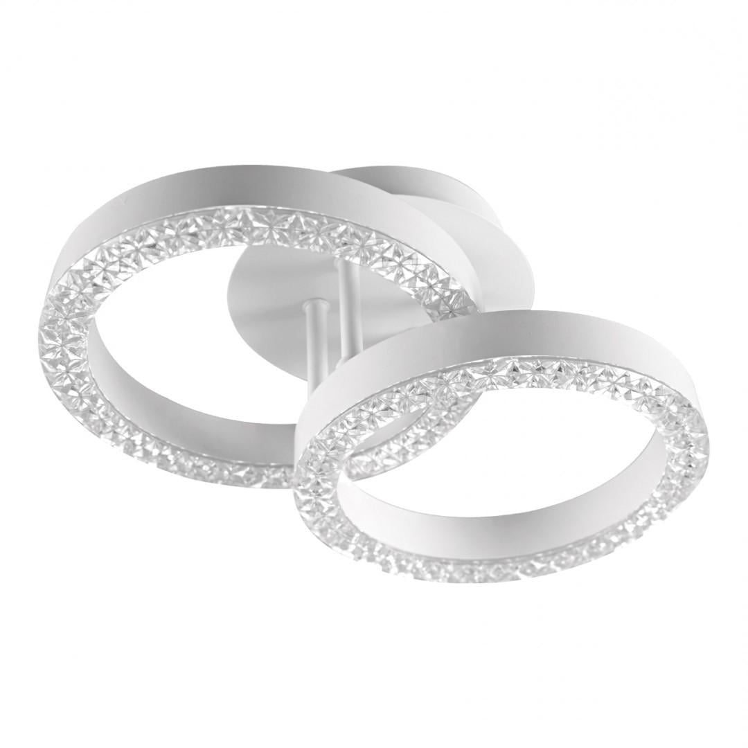 LED-люстра CT-R-48-WH с пультом ДУ 48 Вт 3000-6000К 300-3840 Lm Белый (V6919120233240)