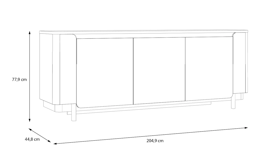 Комод Forte Meble 3д Vodol VXLK231 (2147484435) - фото 5 Комод Forte Meble 3д Vodol VXLK231 (2147484435) - фото 5