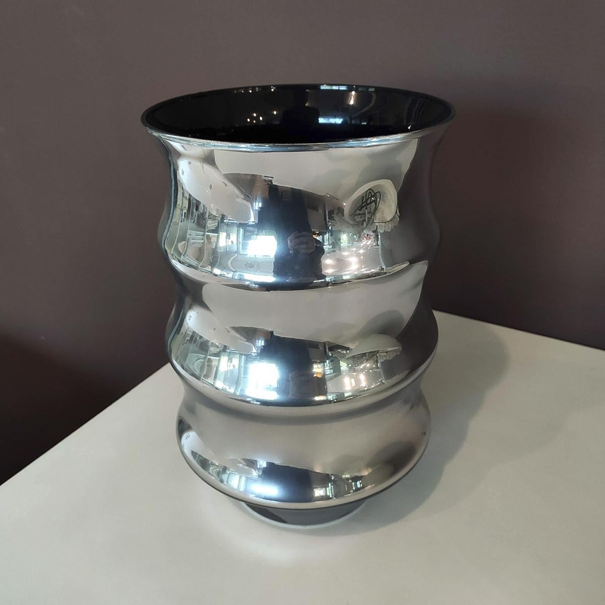 Ваза стеклянная Adriani Rossi Vetro mercurizza 13x20 см (34605)