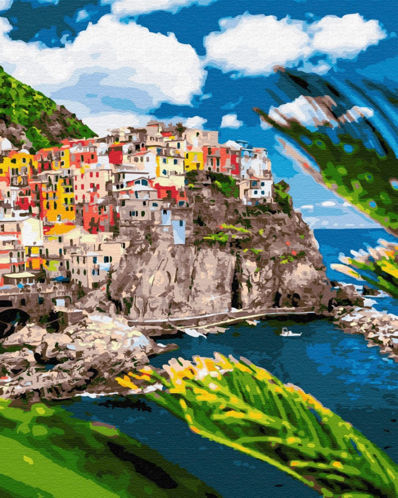 Картина по номерам Brushme Курортный городок в Италии (GX32323)