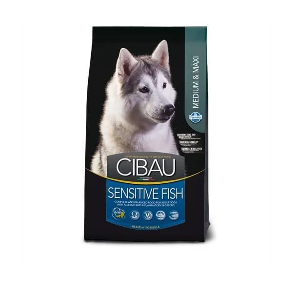 Корм сухой Farmina Cibau Sensitive Medium&Maxi с чувствительным пищеварением с рыбой 2,5 кг (8010276030955)
