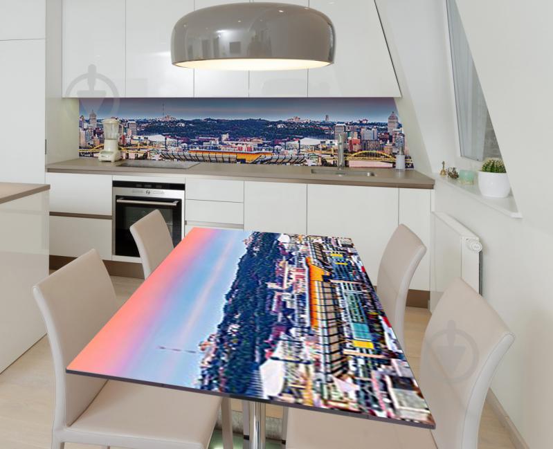 Наклейка 3Д вінілова на стіл Zatarga "Вид на стадіон" 600х1200 мм (Z184210st)