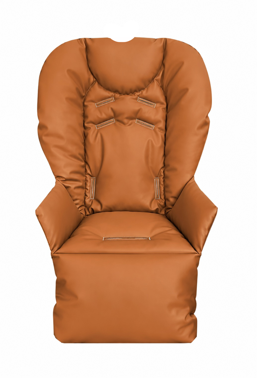 Чохол на стілець для годування Chicco Polly 2 Start з екошкіри Рудий