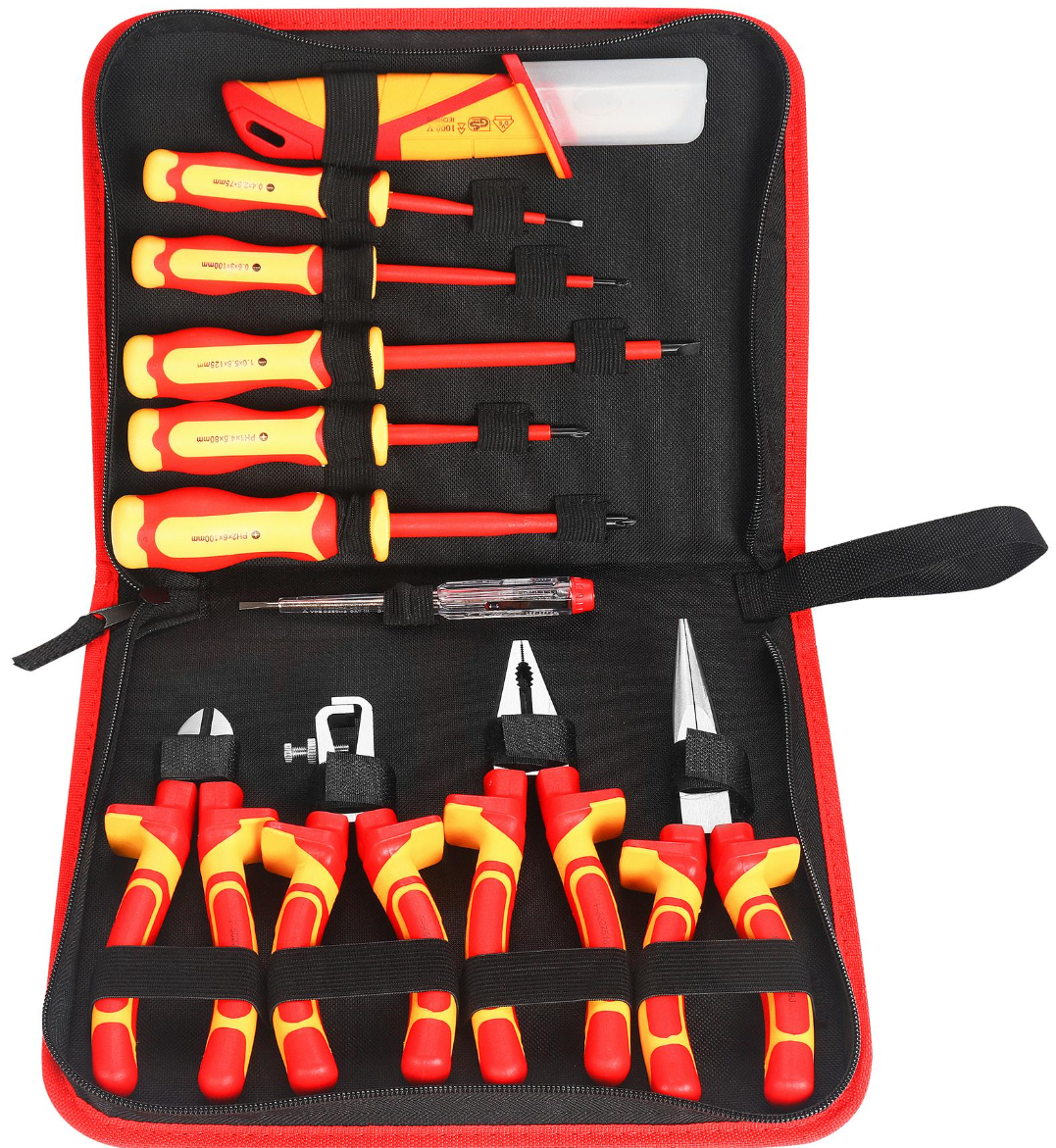 Набор инструментов Kraft&Dele KD5970 с изоляцией 11 пр. (31467453) Набор инструментов Kraft&Dele KD5970 с изоляцией 11 пр. (31467453)