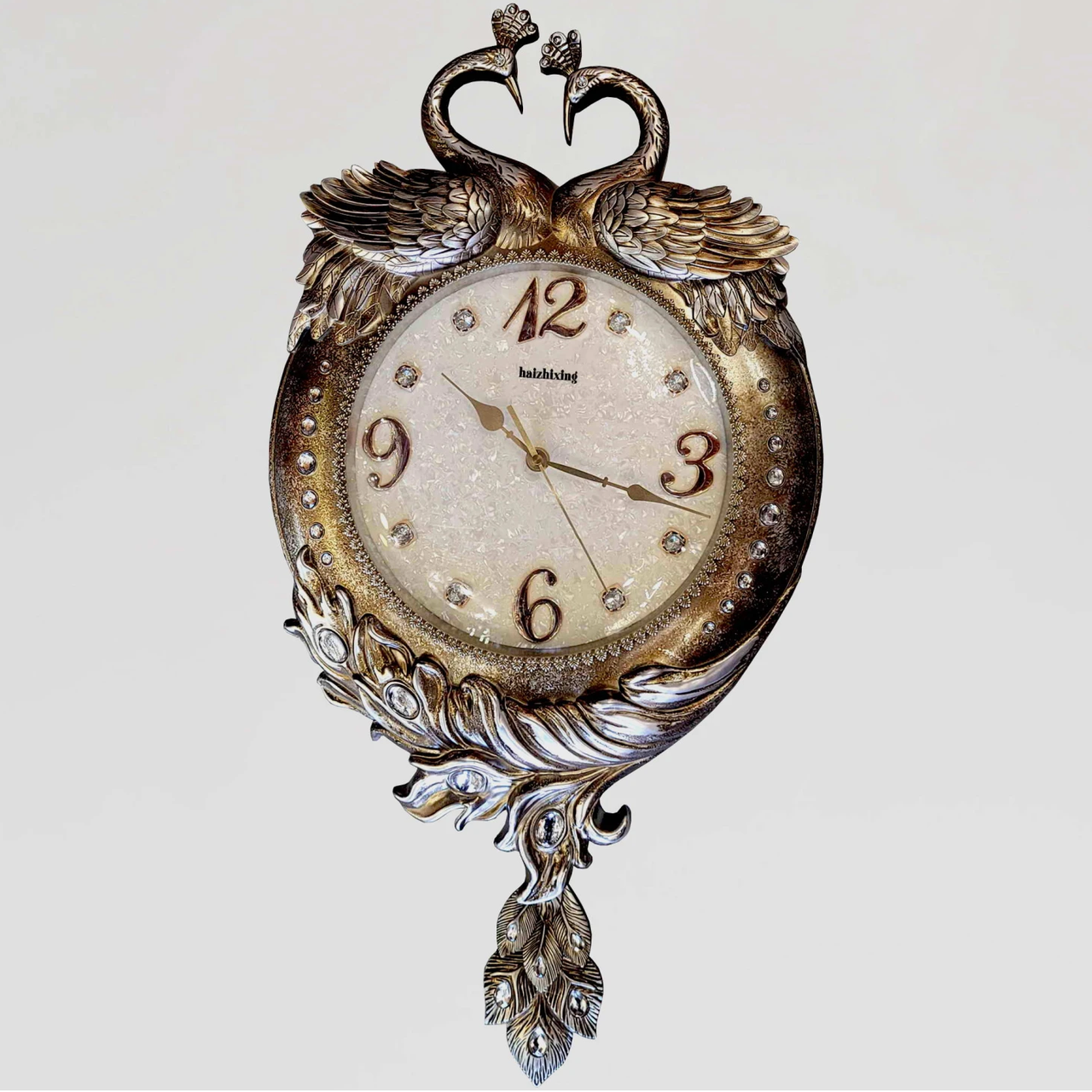 Часы настенные Time с Павлин камнями с маятником 75 см (1226583852)