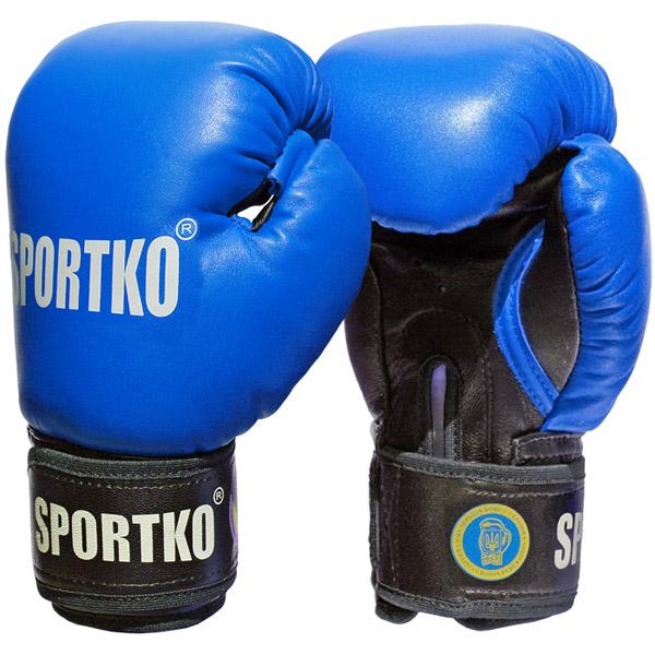 Боксерские перчатки SPORTKO PK1 M Синий (286625)