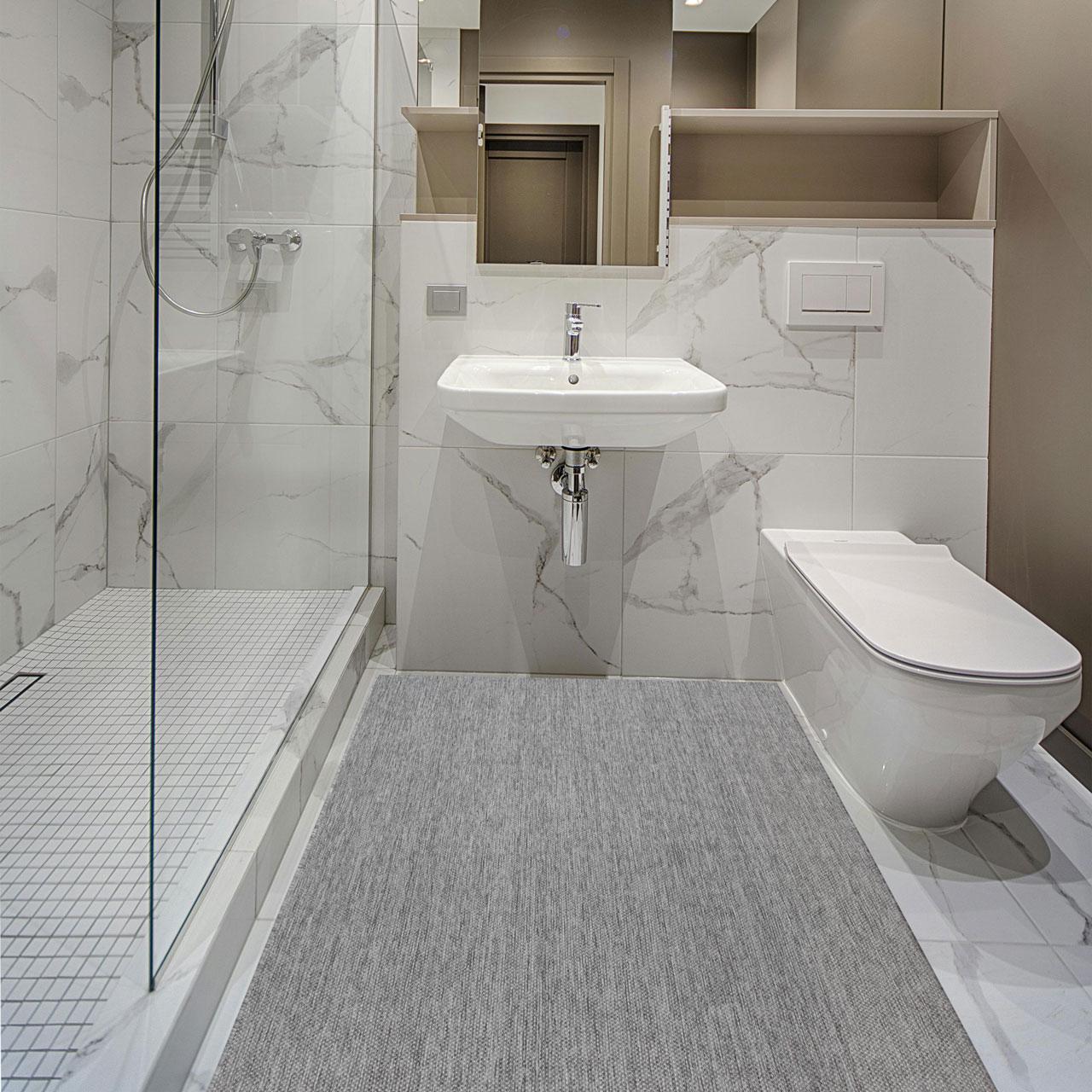 Дорожка ковровая безворсовая Karat Flex 19139/811 на резиновой основе 0,8 м Серый (00-00017126) - фото 5 Дорожка ковровая безворсовая Karat Flex 19139/811 на резиновой основе 0,8 м Серый (00-00017126) - фото 5