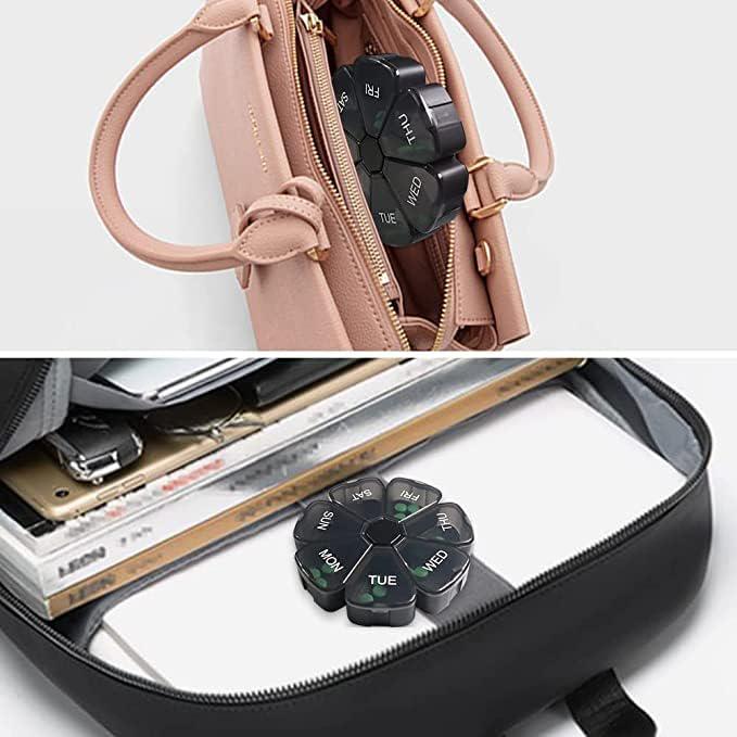 Таблетница на 7 дней Daisy Черный (406871) - фото 4 Таблетница на 7 дней Daisy Черный (406871) - фото 4