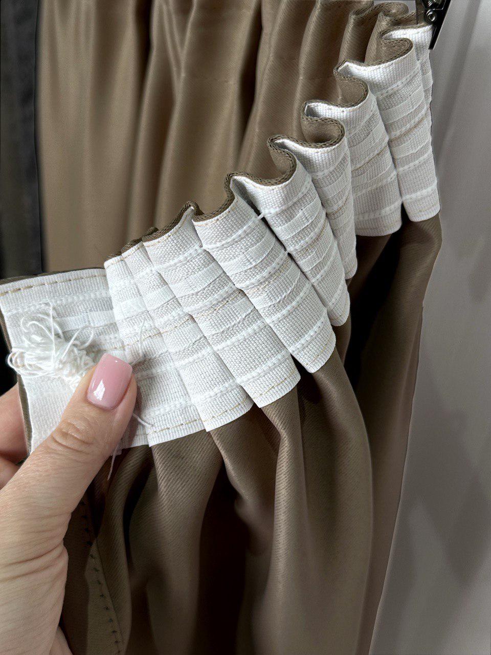 Комплект штор Aldo блэкаут 200х275 см №9 2 шт. Ореховый - фото 2 Комплект штор Aldo блэкаут 200х275 см №9 2 шт. Ореховый - фото 2