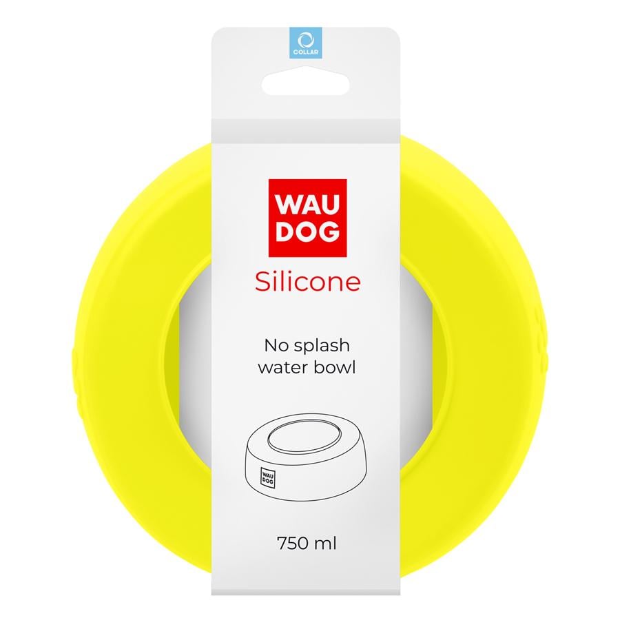 Миска-непроливайка WAUDOG Silicone 750 мл Жовтий (50788)