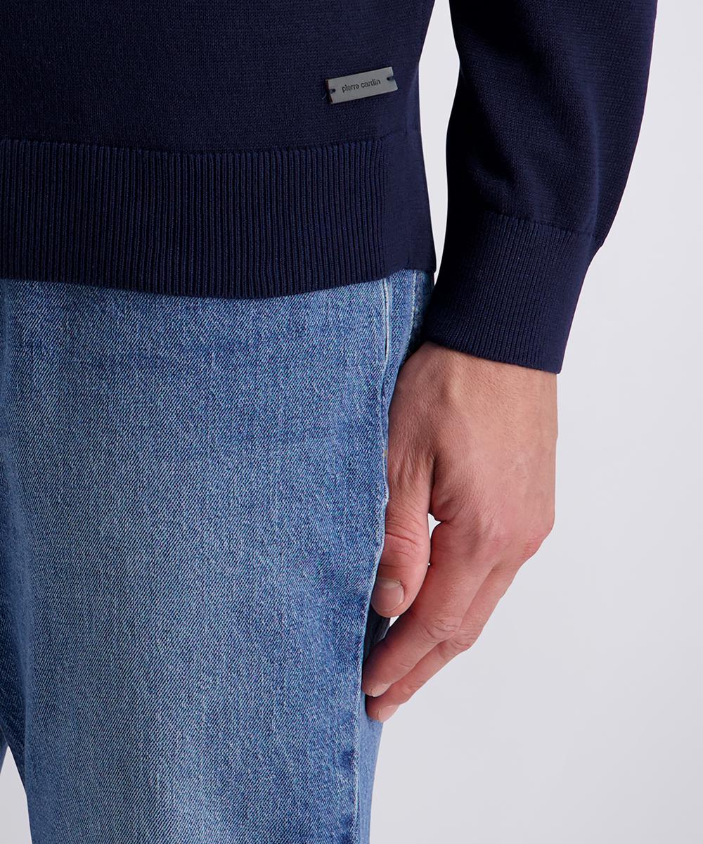 Кофта на напівблискавці чоловіча M Темно-синій (C5 51022.5064.6323-M) - фото 6