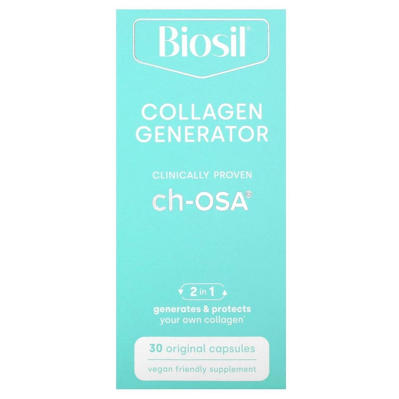 Холин и кремний Natural Factors BioSil Collagen Generator ch-OSA улучшенный источник коллагена 30 капс.