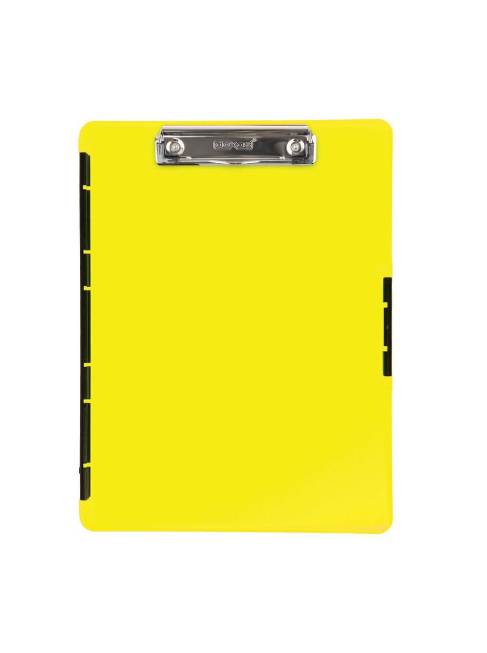 Папка-планшет Dexas Слимкейс-2 с клипсой А4 Желтый