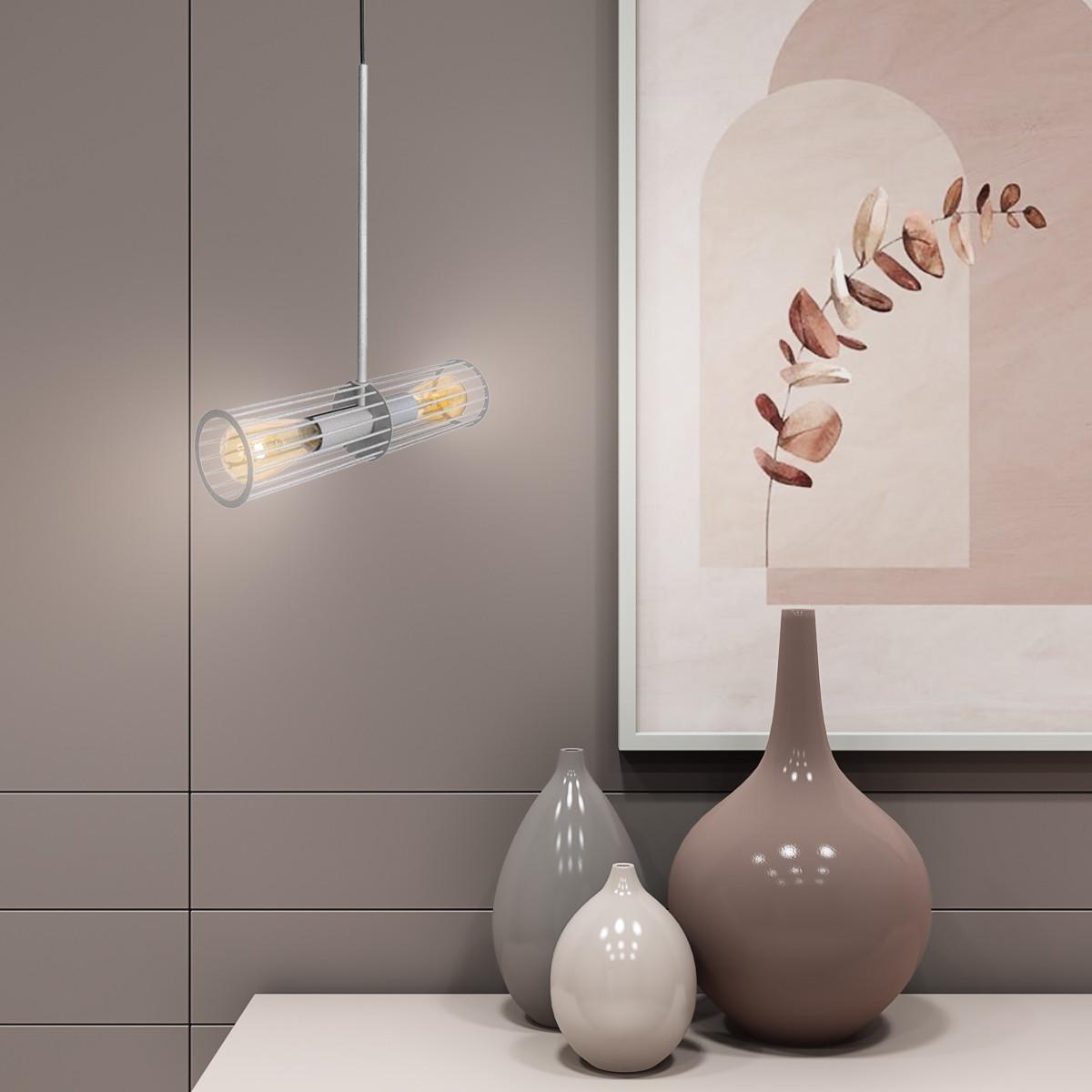 Светильник подвесной MSK ELECTRIC Malta в лофт стиле под две лампы Е27 Серый (MR 1041 GR) - фото 4 Светильник подвесной MSK ELECTRIC Malta в лофт стиле под две лампы Е27 Серый (MR 1041 GR) - фото 4