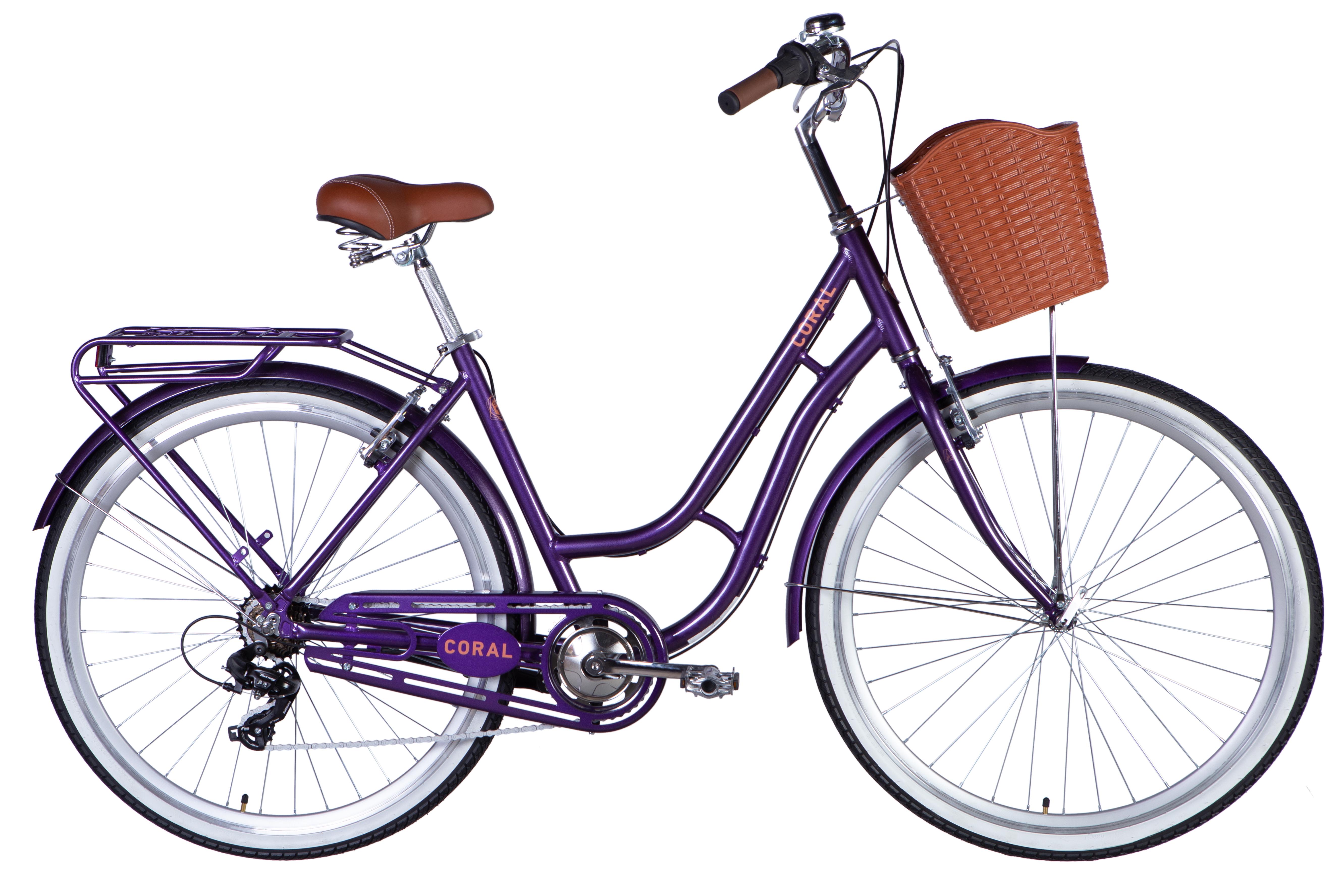 Велосипед Dorozhnik 2025 Coral Vbr FR AL 28" рама 19" Фіолетово-синій (OPS-D-28-532)