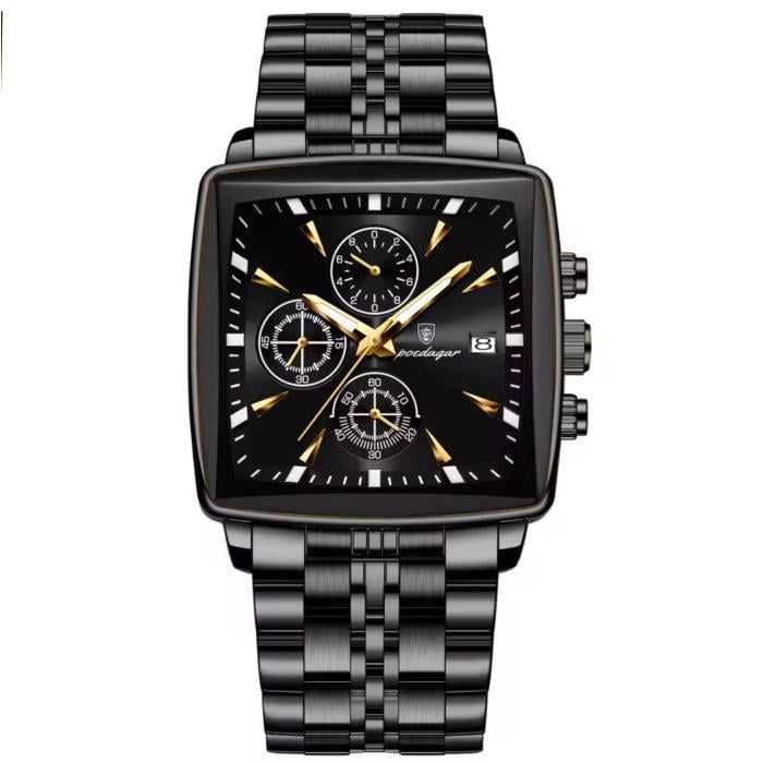 Часы мужские Poedagar Parus со стальным корпусом 44х12 мм Черный (150-96-1958)