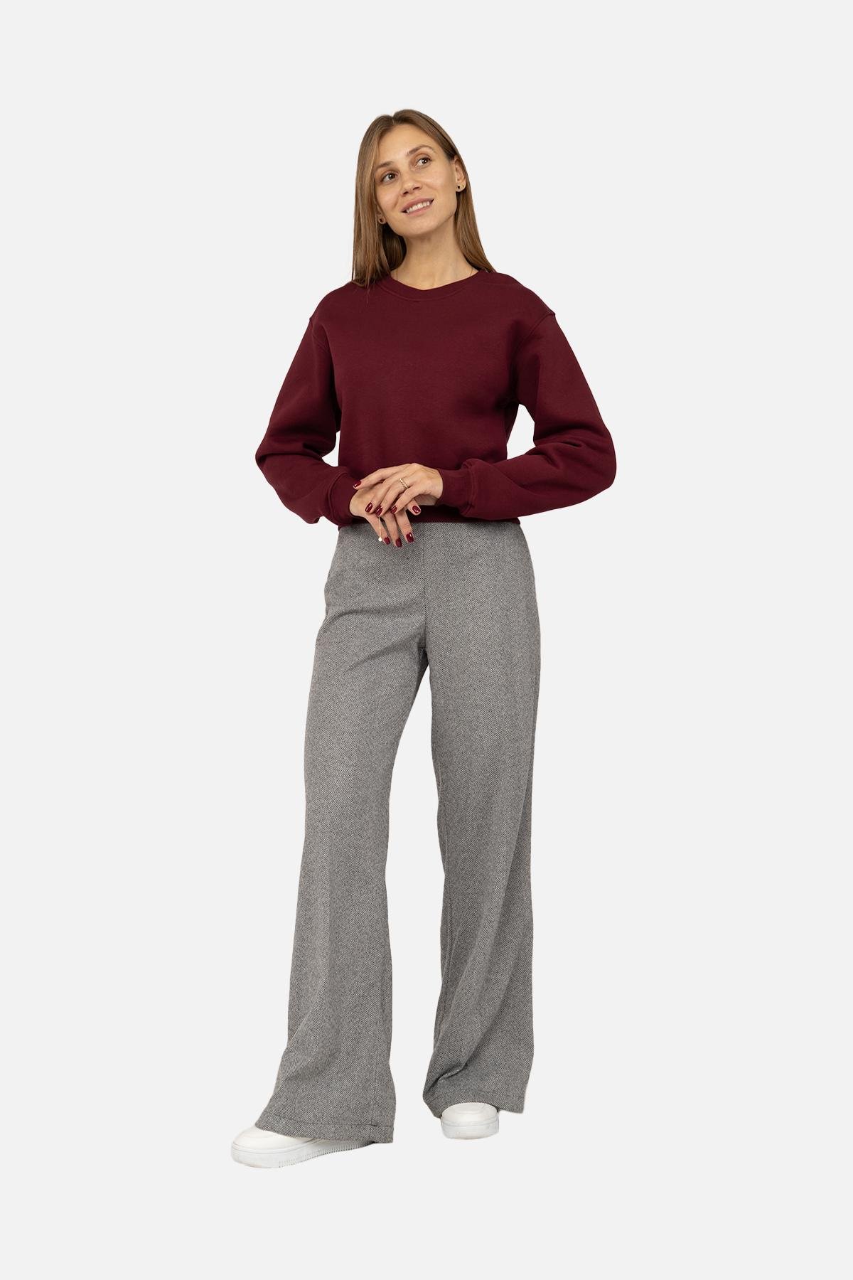 Світшот жіночий ЦБ-00262071 р. 48 Бордовий (SKT001025775) - фото 2 Світшот жіночий ЦБ-00262071 р. 48 Бордовий (SKT001025775) - фото 2