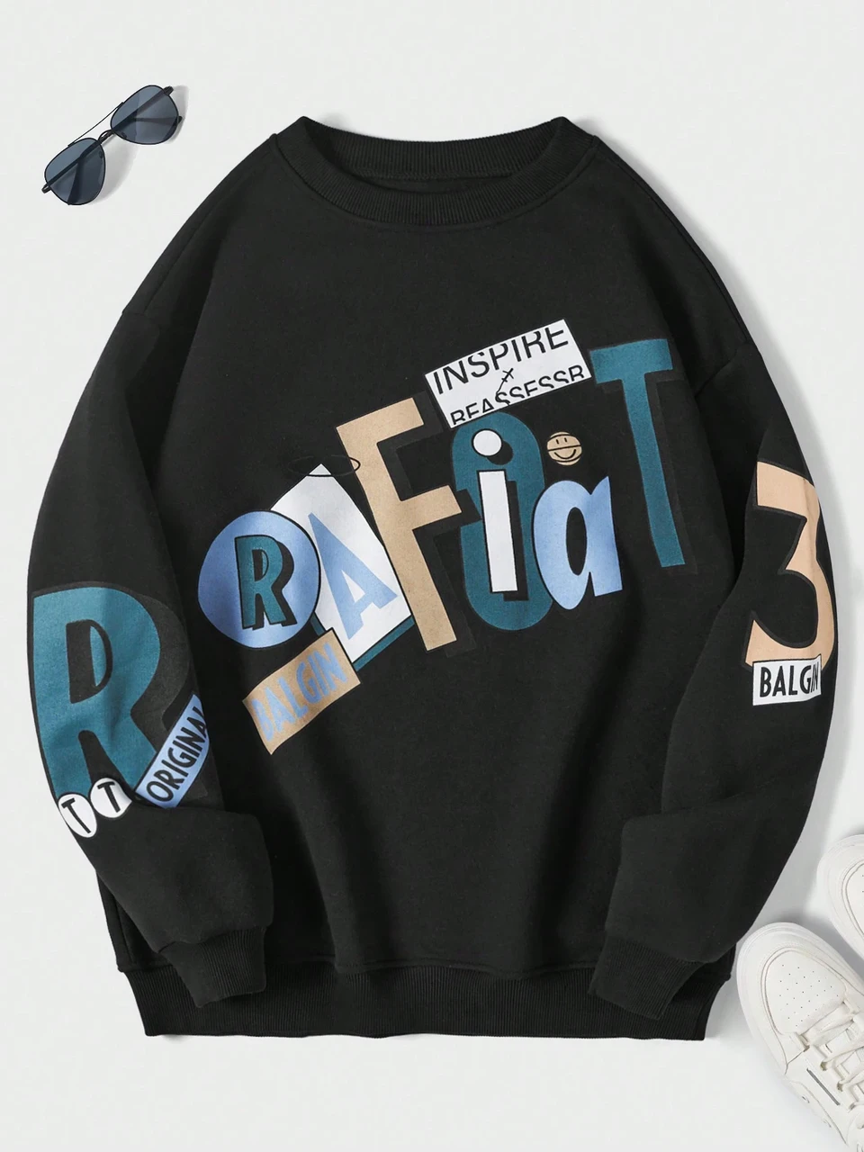 Світшот чоловічий з принтом Pin-000-30629 XL Чорний (2711524681) Світшот чоловічий з принтом Pin-000-30629 XL Чорний (2711524681)