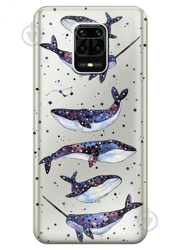 Силиконовый чехол iSwag для Xiaomi Redmi Note 9s Киты Единороги (KS2594) Силиконовый чехол iSwag для Xiaomi Redmi Note 9s Киты Единороги (KS2594)