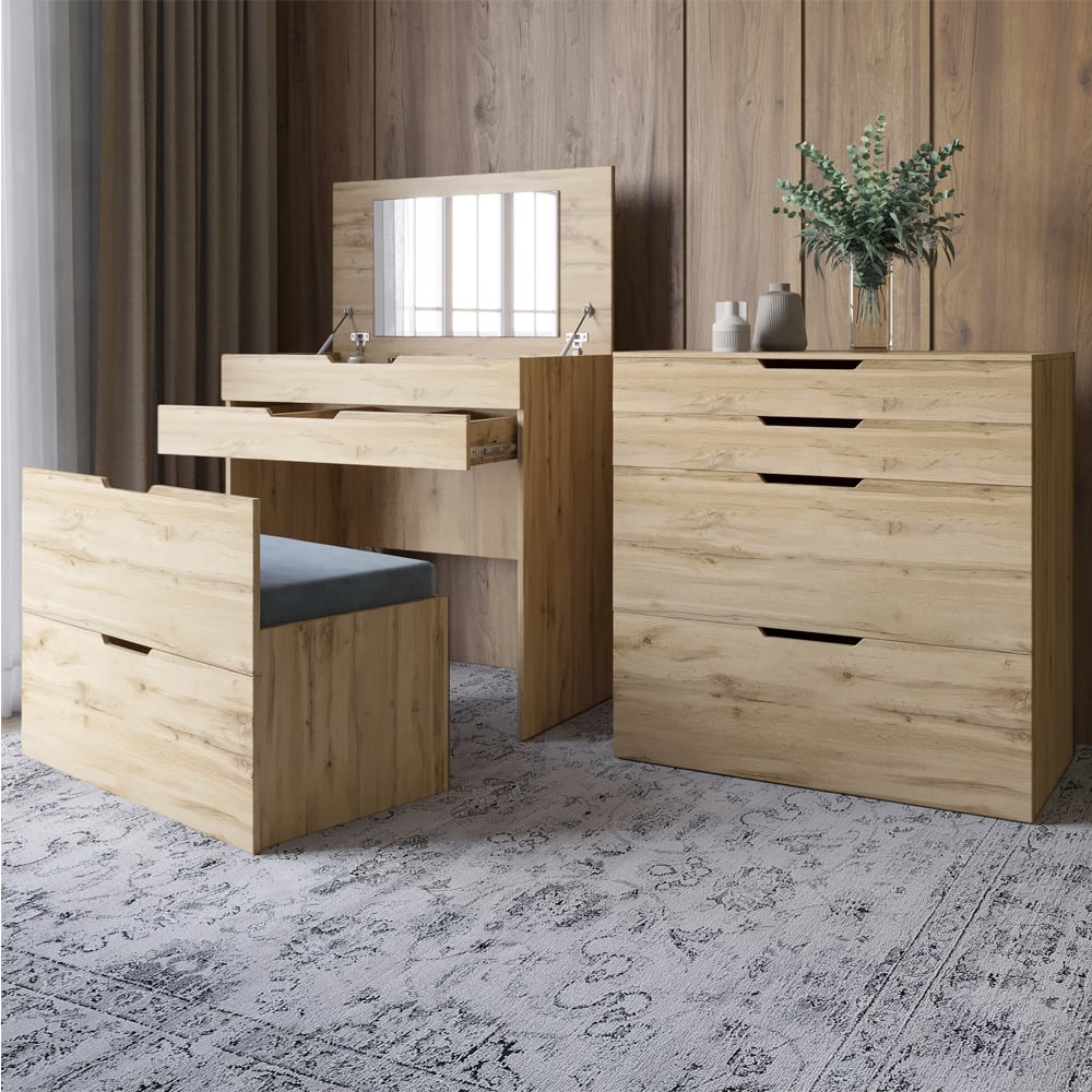 Комод-трюмо Lion Азия 70x45x82 см Дуб Аппалачи (LION-041667)