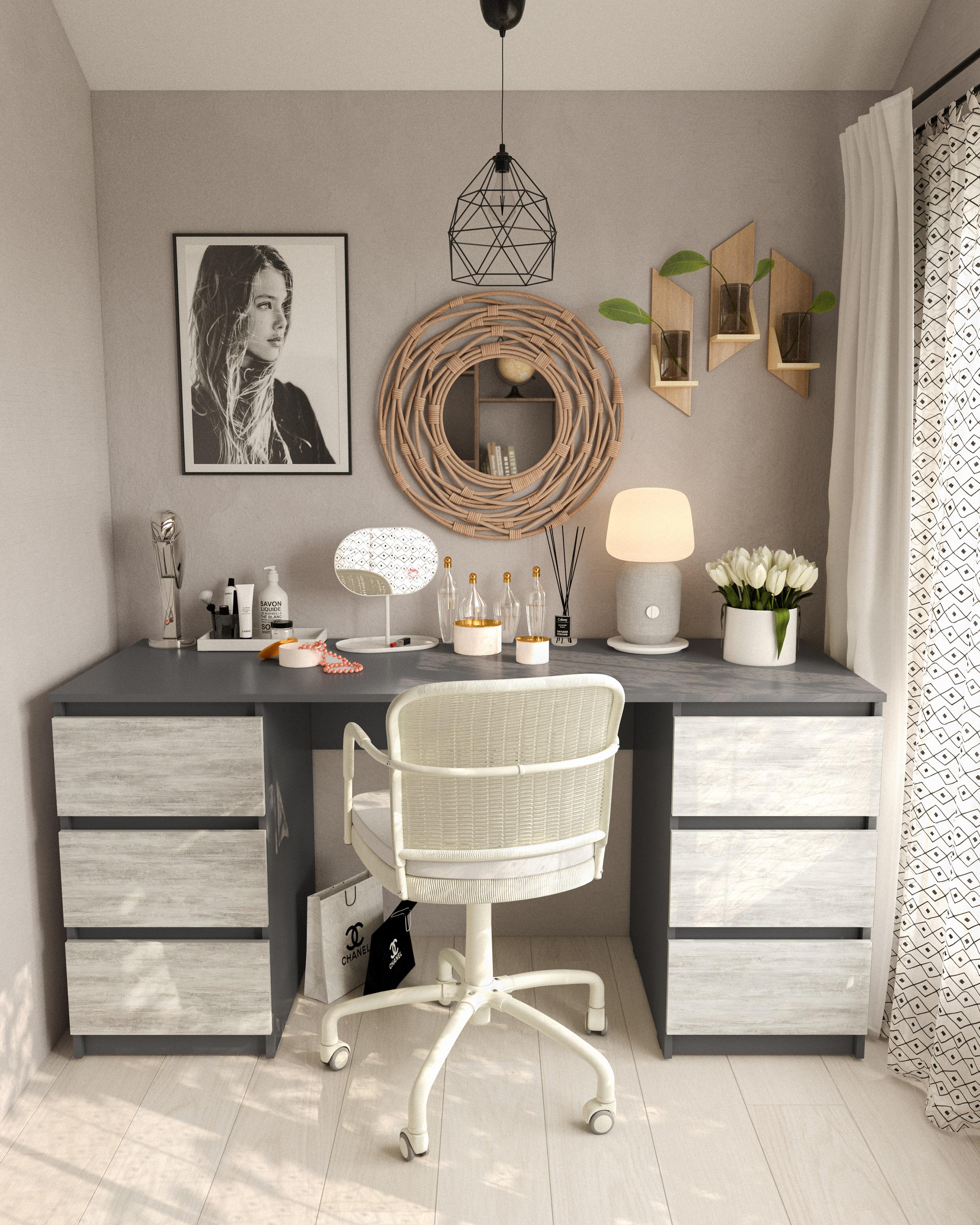 Письмовий стіл Moreli T-228 1580х758х600 мм Антрацитовий/Бетон