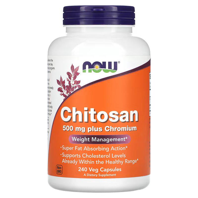 Хитозан Now Foods Chitosan Plus Chromium 500 mg 240 капс.