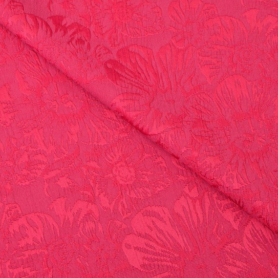 Ткань костюмная IDEIA Жаккард Лирика 1,5 м Фуксия (2200004180281)