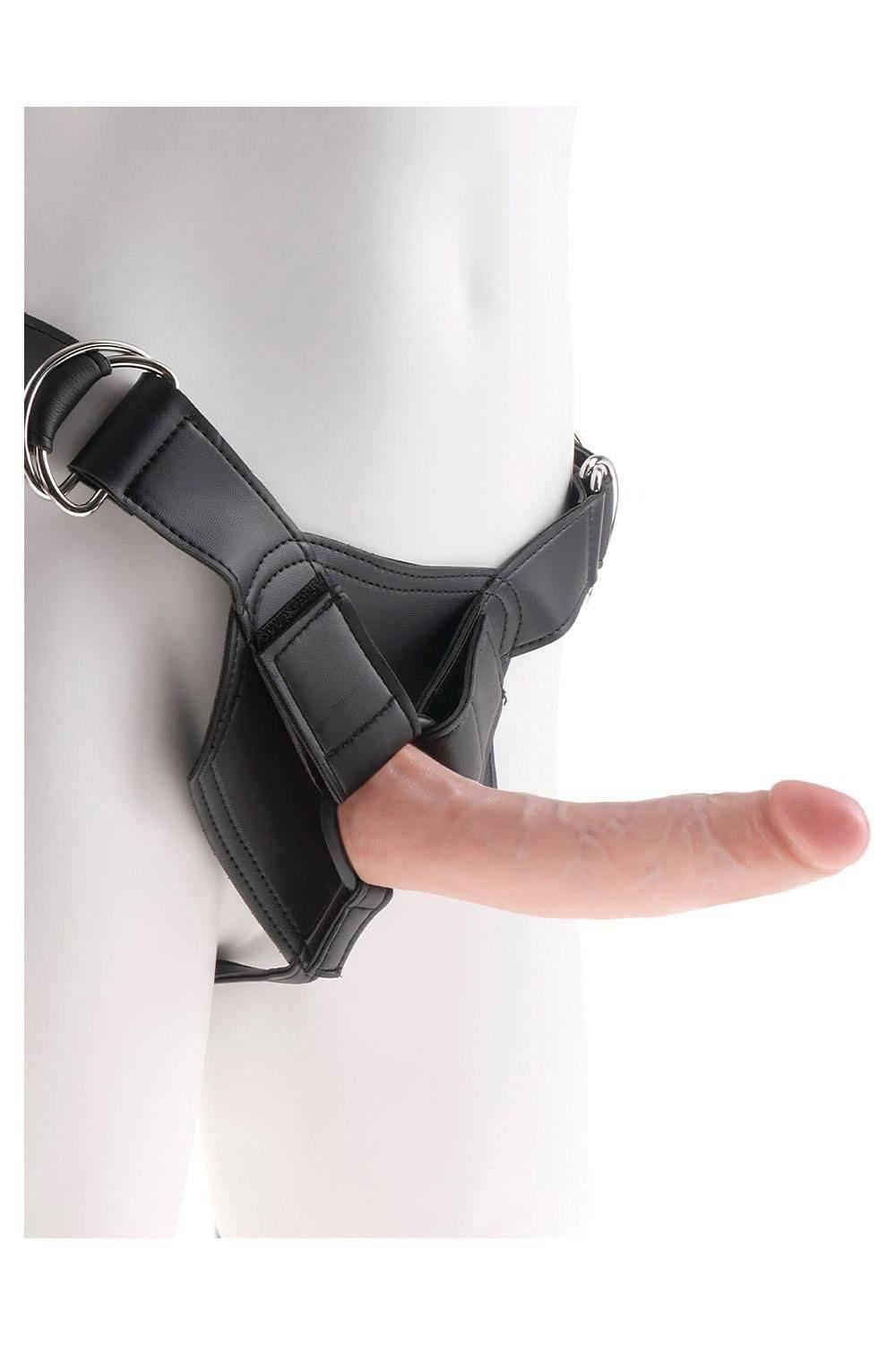 Страпон Pipedream King Cock Strap-On с кольцами 7" ( 38131706)