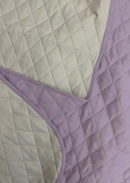 Покрывало двухстороннее микрофибра Decorator Microfiber Ромб 160х215 см Сиреневый/Бежевый (85-118 1) - фото 5