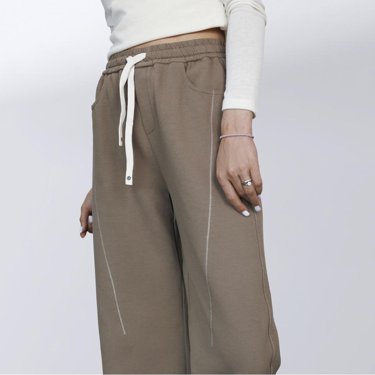 Штани спортивні жіночі Maison Margiela S Бежевий (2588762894)