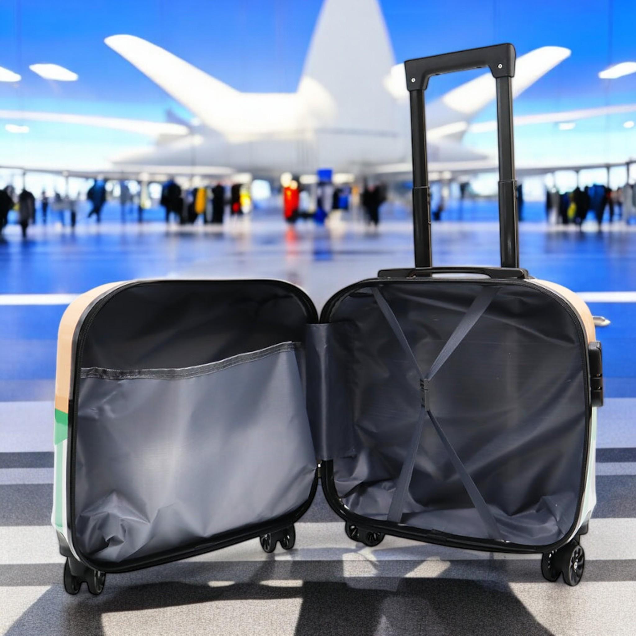 Валіза дитяча H&H Juicy Burger ABS-пластик на 4 коліщатках з кодовим замком 35 л (S_F-7) - фото 4 Валіза дитяча H&H Juicy Burger ABS-пластик на 4 коліщатках з кодовим замком 35 л (S_F-7) - фото 4