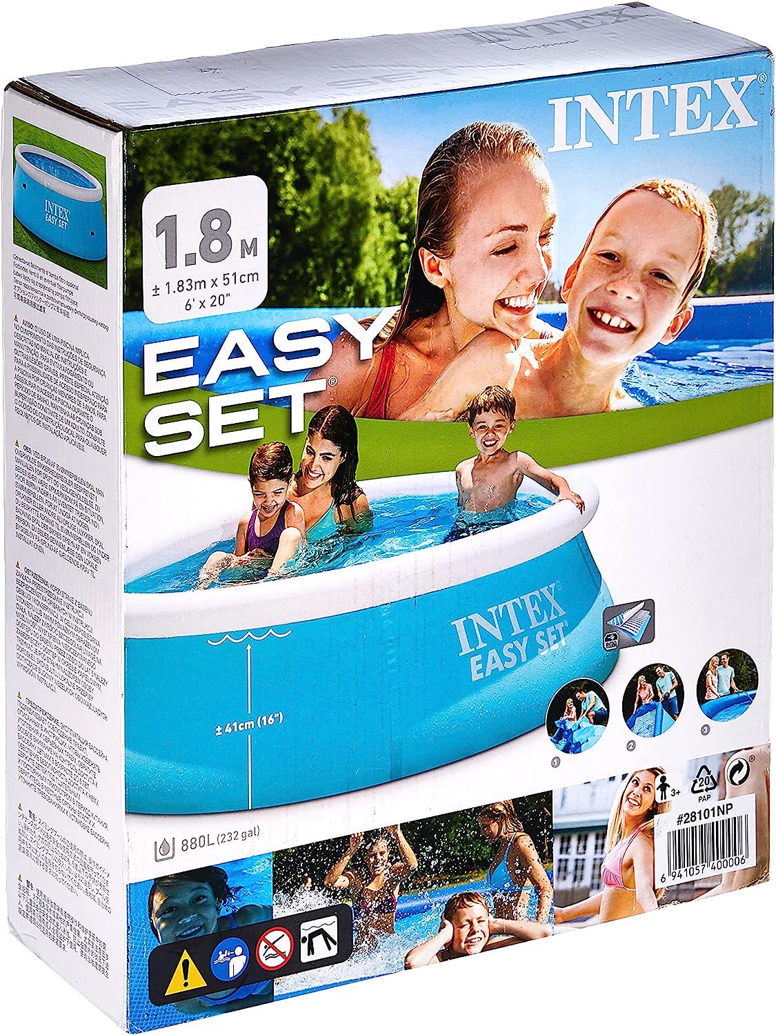 Басейн сімейний Intex Easy Set 28101 з насосом 183х51 (9573403) - фото 2