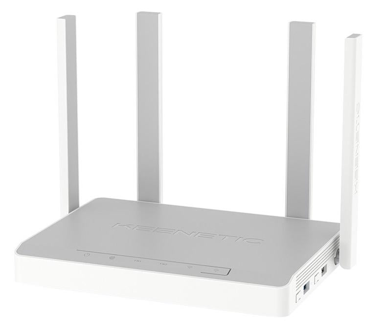 Роутер Keenetic Titan Wi-Fi/Ethernet KN-1811 Wi-Fi 6 802.11ax до 3200 Mb/s 2,4 GHz /5 GHz 5x10/100/1000 Mb/s 1x2500 Mb/s 4 внешних антенны USB 3G USB 4G