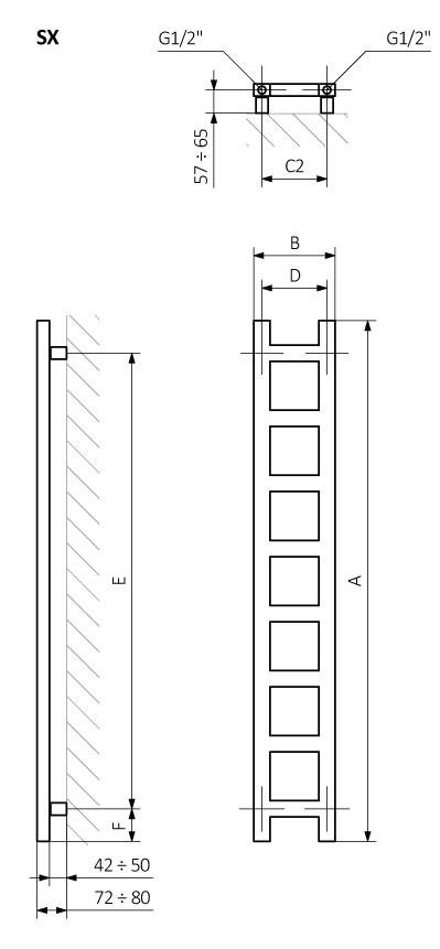 Рушникосушка електрична Terma Easy з теном MOA 1280x200 мм White mat (067) - фото 3