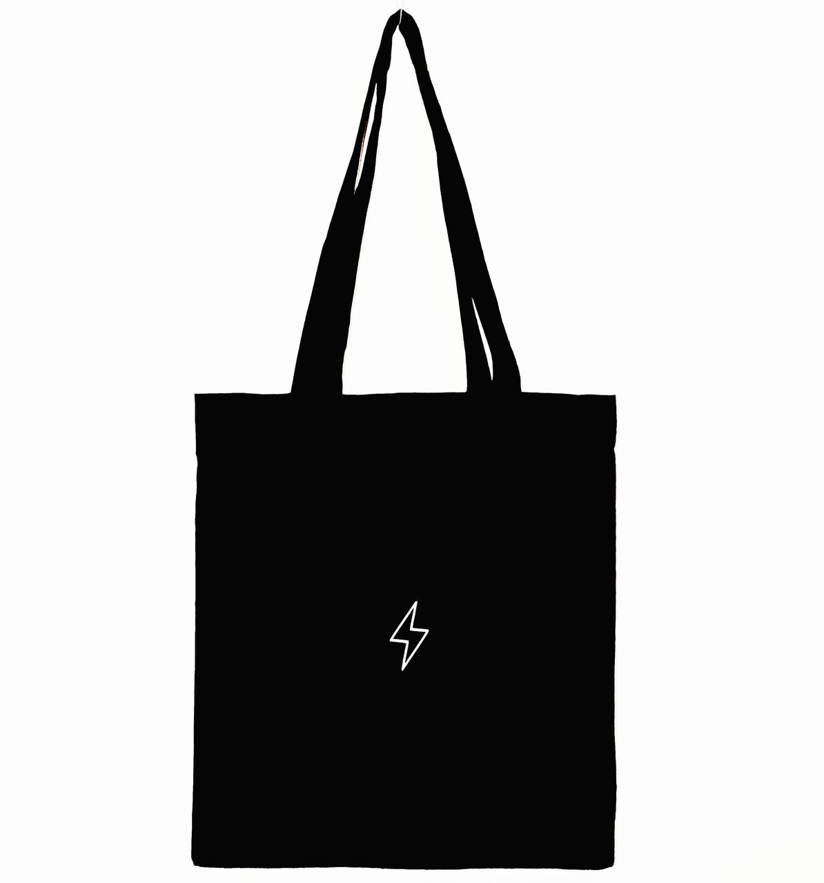 Еко-сумка з принтом Блискавка (877) Еко-сумка з принтом Блискавка (877)