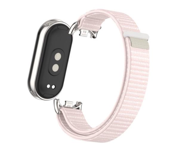 Ремешок Epik Nylon для смарт-часов Xiaomi Smart Band 8/Band 9 Персиковый