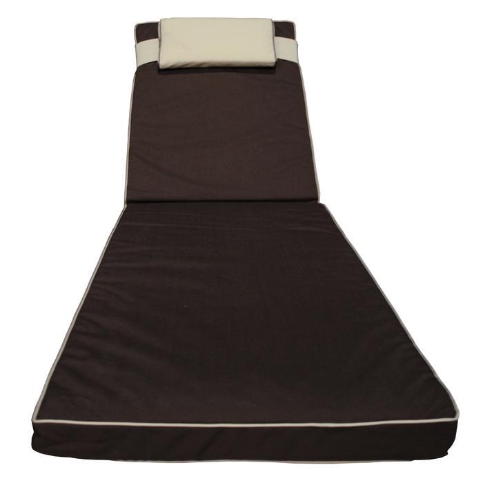Матрас для шезлонга Ost-Fran Mocca 188х60х8 см Коричневый (2881) - фото 5 Матрас для шезлонга Ost-Fran Mocca 188х60х8 см Коричневый (2881) - фото 5