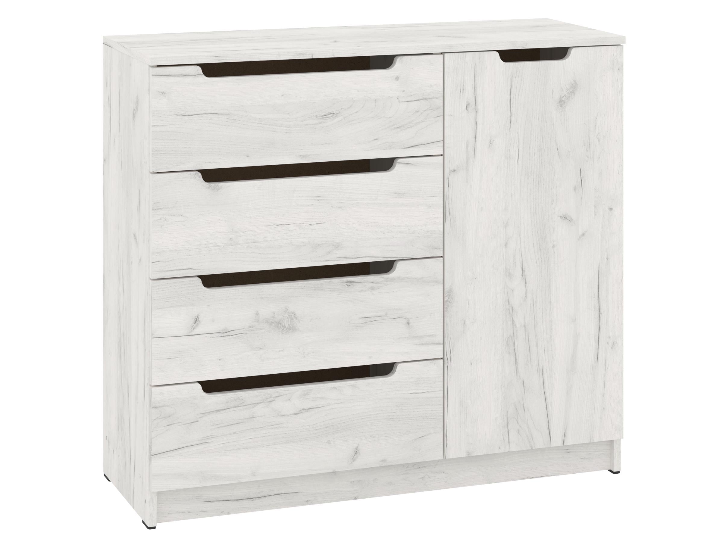 Комод с ящиками PEHOTIN ЭКО К-4+1 ДСП 100х38х90 см Дуб крафт (PN-100578)