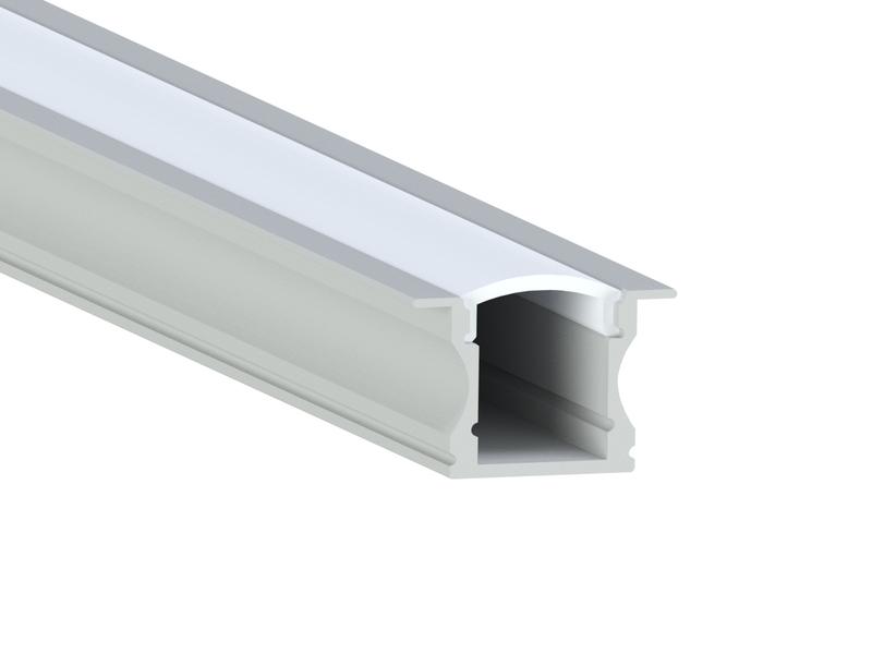 Профиль алюминиевый для светодиодной ленты LEDUA АЛ-03 анодированный врезной 1 м (3950)