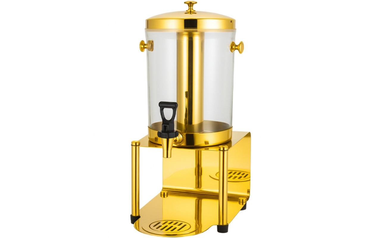 Диспенсер для напитков с подставкой 8 л Золотистый (29690829)