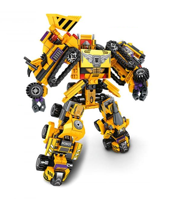 Конструктор Limo Toy 6в1 Стройтехника 587 дет.