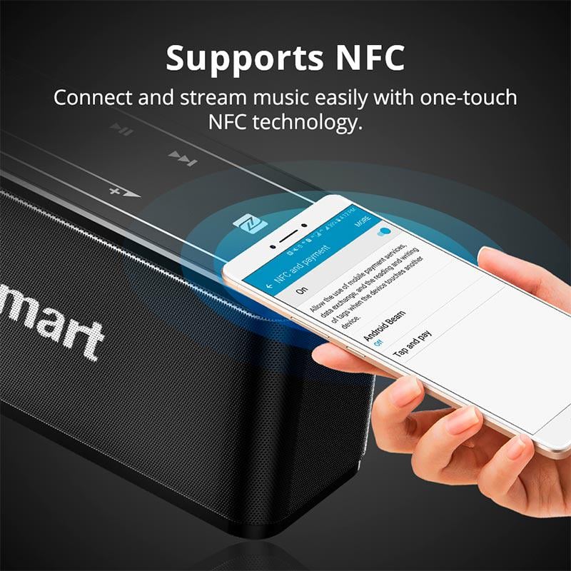 Портативна колонка Tronsmart Mega AUX 40 Вт TWS NFC DSP 15h Max Black (588021) - фото 8