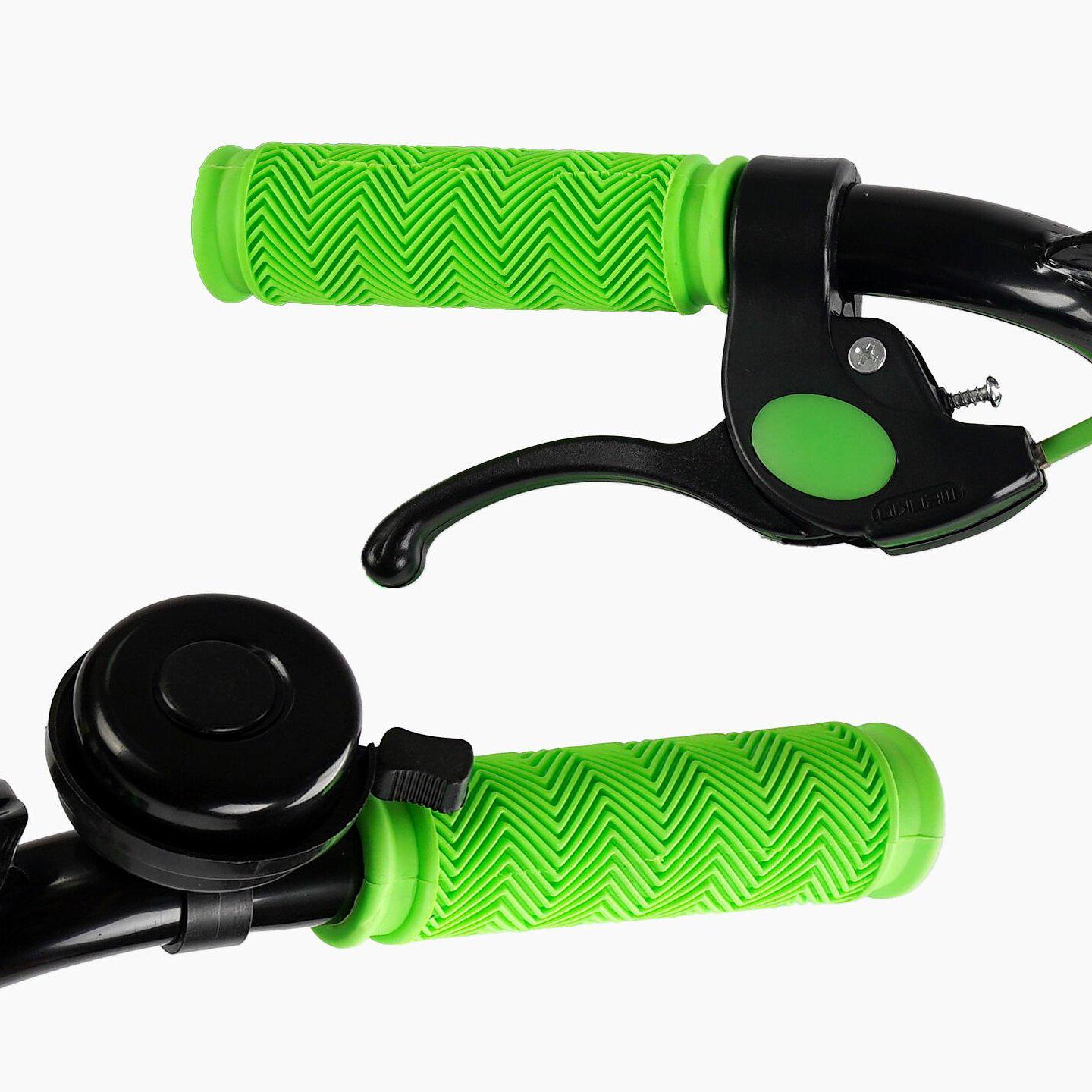 Велосипед двухколесный Corso MAXIS 14" детский с багажником Зеленый - фото 5