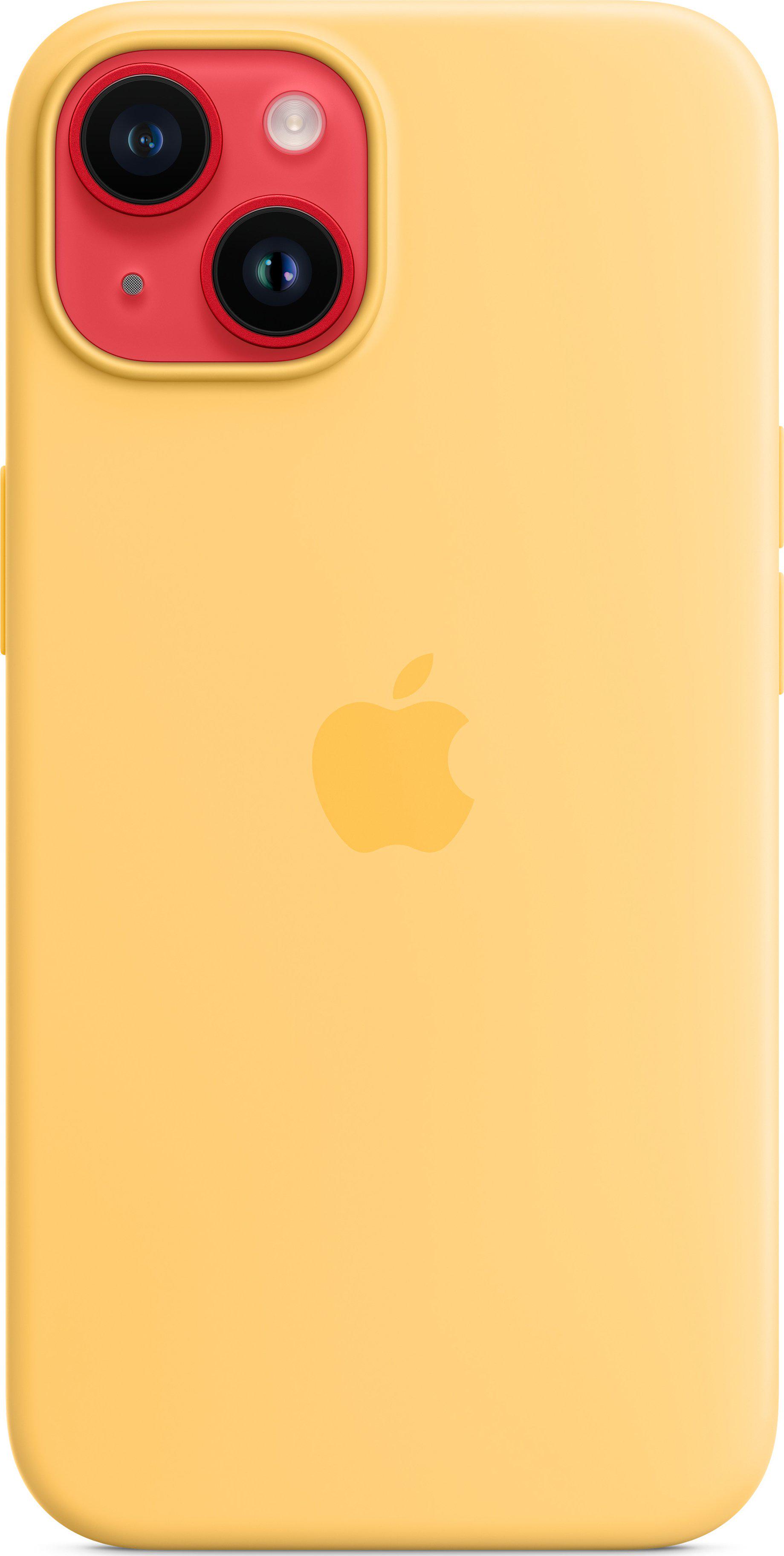 Чехол противоударный силиконовый Silicone Case MPT23ZE/A MagSafe () для Apple Iphone 14 (6.1") Sunglow - фото 1