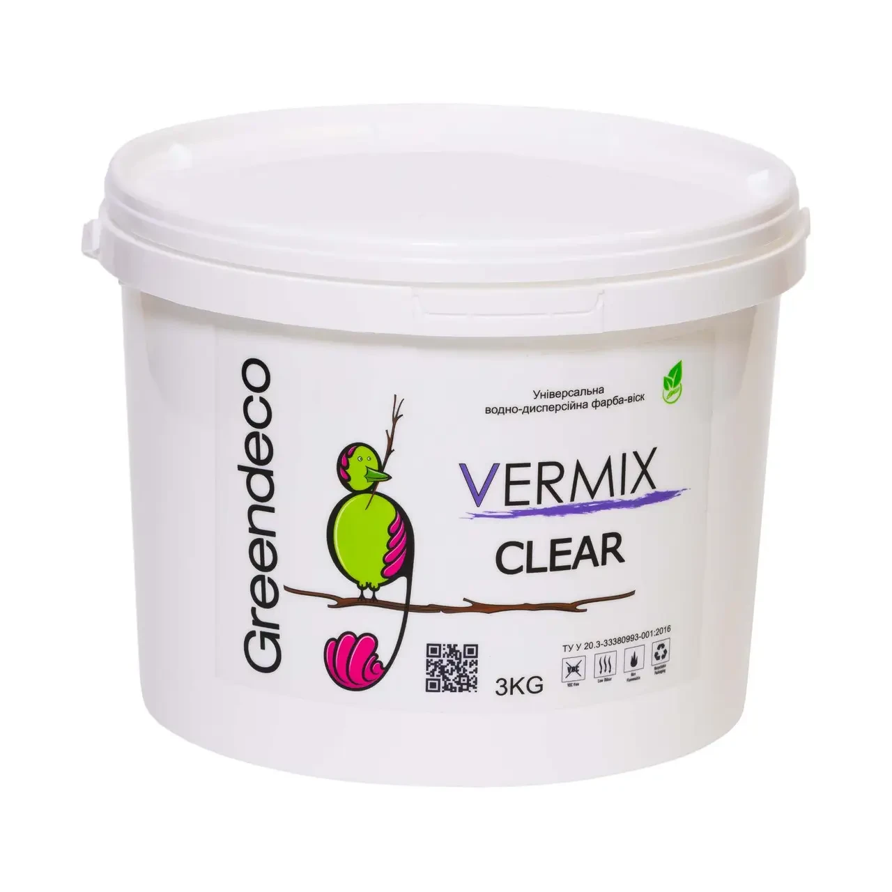 Віск матовий Greendeco Vermix Clear 3 кг