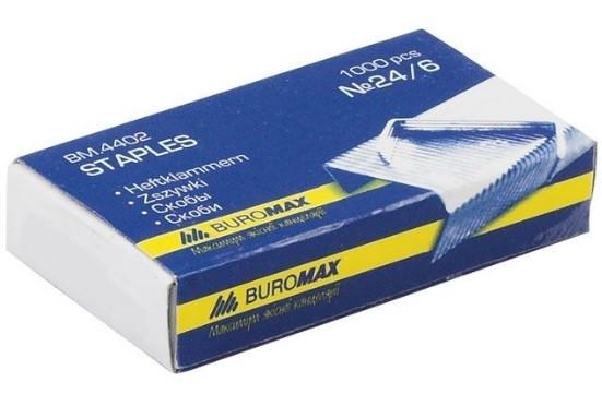 Скобы Buromax №24/6 JOBMAX 1000 шт. (BM.4402)