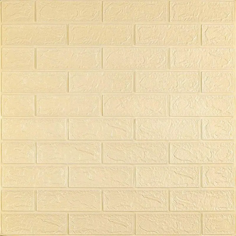 3D-панель декоративна самоклеюча під цеглу 700x770x3 мм Бежевий (BN3-002) - фото 1