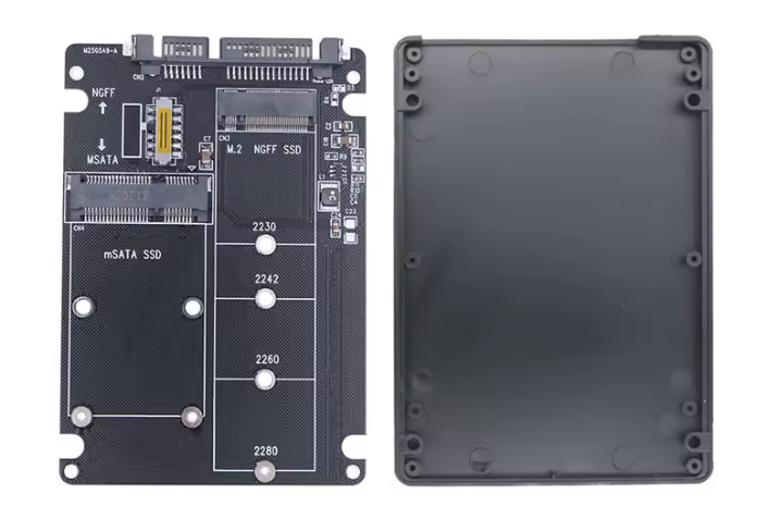 Кишеня перехідник для SSD M.2 NGFF MSATA to Sata 3 3.0 Black (751340a8)