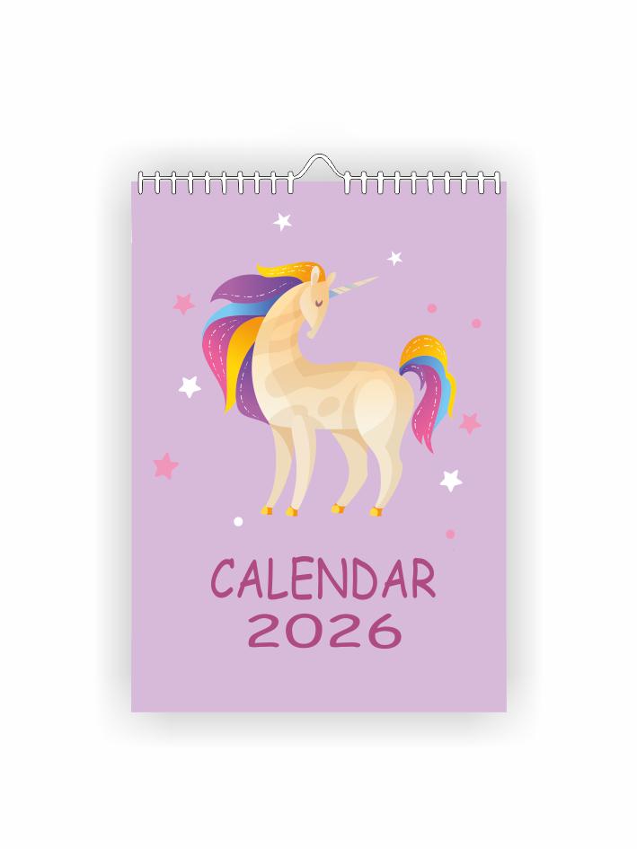 Календарь настенный перекидной Vivay Волшебный единорог А4 на 2026 год (31064191) Календарь настенный перекидной Vivay Волшебный единорог А4 на 2026 год (31064191)