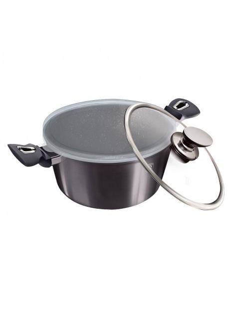 Каструля з кришкою Berlinger Haus Metallic Line Carbon Pro Edition 30 см 8 л (28398834)